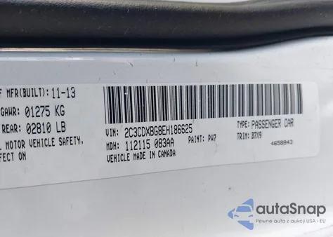 2014 Dodge Charger Se from USA, damaged, VIN 2C3CDXBG8EH186625